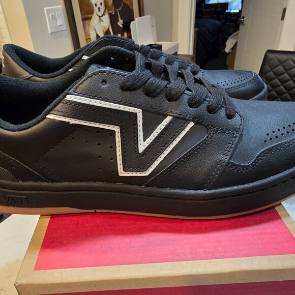 VANS LOWLAND 2.0 SNEAKERS SHOES Black / White VN000D6RB8C MENS SZ 10 SKATEBOARD - Picture 6 of 14